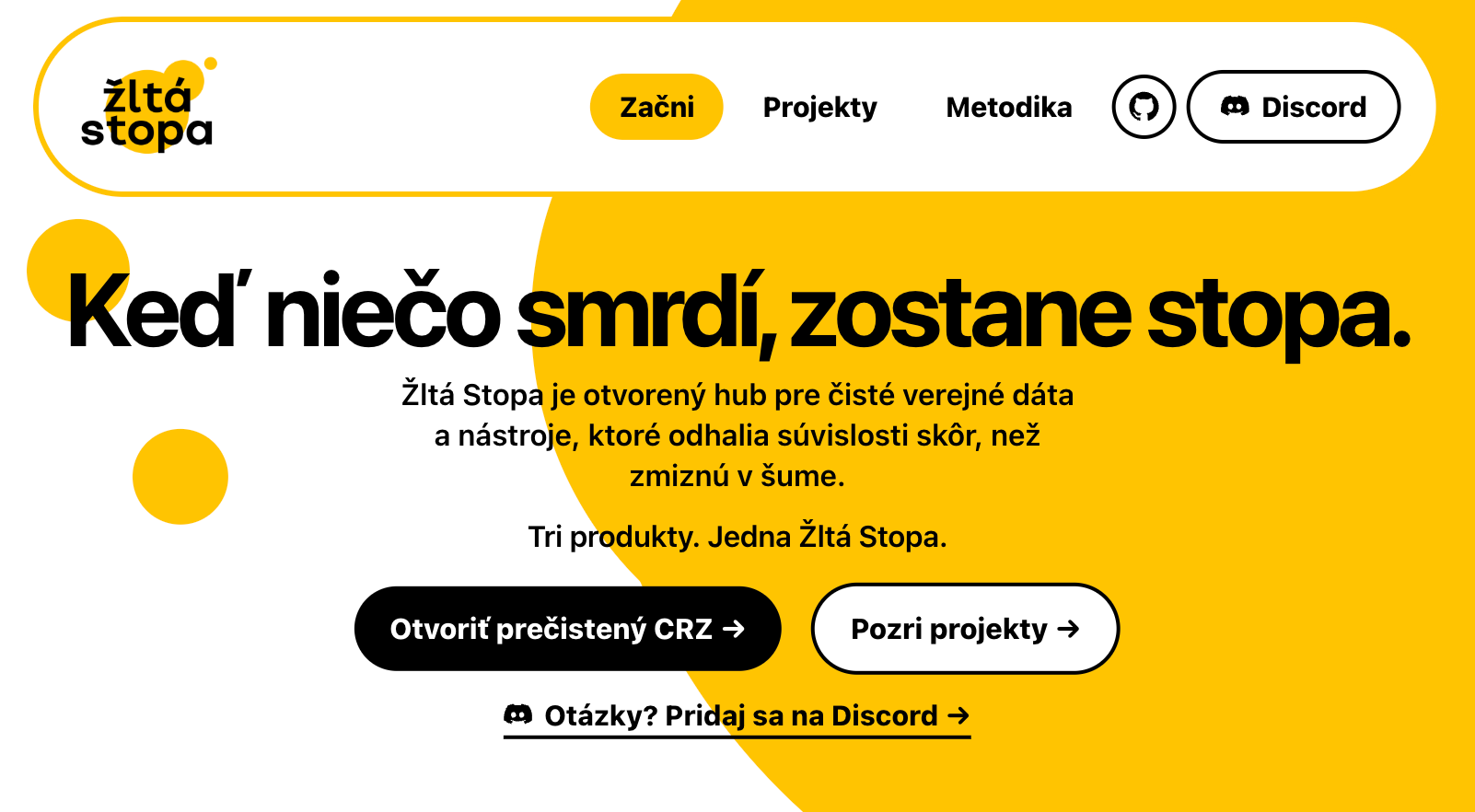 Žltá stopa website