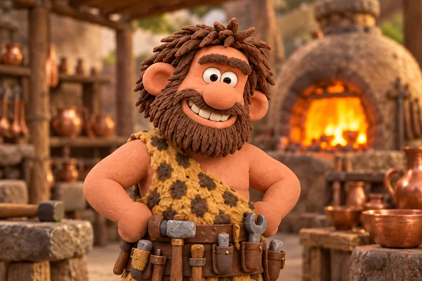 The caveman at tier 4, Bronze Age